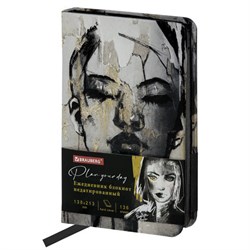 Ежедневник недатированный А5 (138х213 мм), BRAUBERG VISTA, под кожу, твердый, 136 л., "Glamour", 111999 - фото 11001392