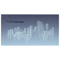 Планинг-еженедельник недатированный (165х90 мм) STAFF, твердая обложка, УФ-ЛАК, 64 л., "Metropolis", 113514 - фото 11008782