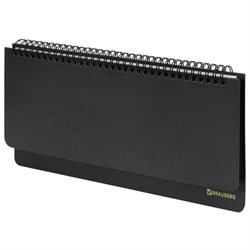 Планинг настольный недатированный (305х140 мм) BRAUBERG "Select", балакрон, 60 л., черный, 123797 - фото 11011253