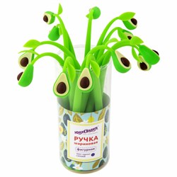 Ручка фигурная шариковая ЮНЛАНДИЯ "Авокадо", мягкий силиконовый корпус, СИНЯЯ, пишущий узел 0,7 мм, 143794 - фото 11028167