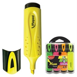 Набор текстовыделителей MAPED (Франция) 4 шт., АССОРТИ, "Fluo Pep's Classic", линия 1-5 мм, 742547 - фото 11029523