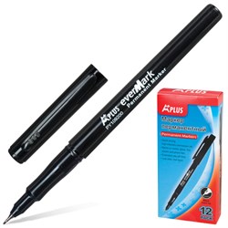 Маркер перманентный (нестираемый) BEIFA (Бэйфа) "A Plus", ЧЕРНЫЙ, ультратонкий наконечник, 0,5 мм, PY109200-CC-BK - фото 11029537