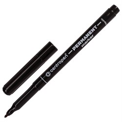 Маркер перманентный CENTROPEN 2536, ЧЕРНЫЙ, тонкий наконечник, 1 мм, трехгранная зона захвата, 6 2536 0112 - фото 11030295