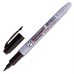 Маркер перманентный CROWN "Multi Marker Super Slim", ЧЕРНЫЙ, тонкий, 1 мм, P-505F - фото 11032245