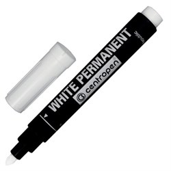 Маркер перманентный БЕЛЫЙ CENTROPEN, круглый наконечник, 2,5 мм, блистер, 8586, 5 8586 6000 - фото 11036080