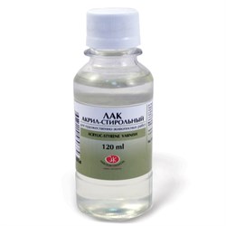 Лак акрил-стирольный, 120 мл, в банке, Невская Палитра, 2533935 - фото 11041915