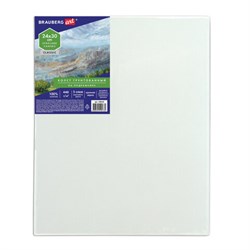 Холст на подрамнике BRAUBERG ART CLASSIC, 24х30 см, 440 г/м2, грунт, 100% хлопок, крупное зерно, 190644 - фото 11042105