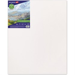 Холст на подрамнике BRAUBERG ART CLASSIC, 40х50 см, 440 г/м2, грунт, 100% хлопок, крупное зерно, 190646 - фото 11042124