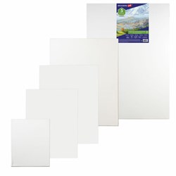 Холсты на подрамнике BRAUBERG ART CLASSIC, НАБОР 5 шт., грунтованные, 100% хлопок, среднее зерно, 190650 - фото 11042144