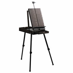 Этюдник-мольберт BRAUBERG ART PREMIERE, алюминиевые ножки, холст до 82 см, кофейный, 191757 - фото 11045439