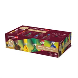 Краски масляные художественные НАБОР "PREMIERE 36 штук 32 цвета!", в тубах 22 мл, BRAUBERG ART, 192009 - фото 11045526