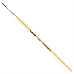 Кисть ПИФАГОР, ПОНИ, круглая, № 2, деревянная лакированная ручка, с колпачком, 200831 - фото 11046726