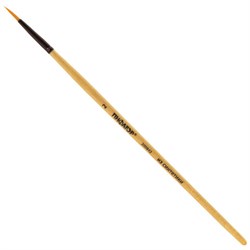 Кисть ПИФАГОР, СИНТЕТИКА, круглая, № 2, деревянная лакированная ручка, с колпачком, 200842 - фото 11046797