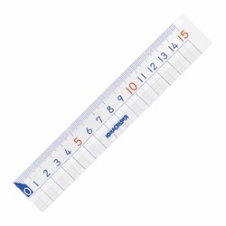 Линейка пластик 15 см ЮНЛАНДИЯ "ШКОЛЬНАЯ", прозрачная, европодвес, 210734 - фото 11048639