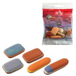 Набор ластиков KOH-I-NOOR 50 г, цвет и форма ассорти, натуральный каучук, 6510005010PSRU - фото 11055189