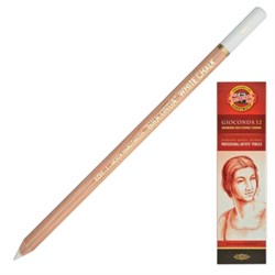 Карандаш меловой KOH-I-NOOR, 1 шт., "Gioconda", белый, 8801001001KS - фото 11056273