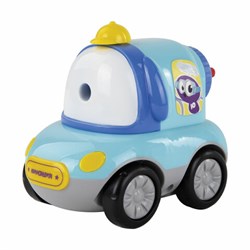 Точилка механическая ЮНЛАНДИЯ "Машина Юнландика", корпус голубой, для чернографитных и цветных карандашей, 228479 - фото 11062841