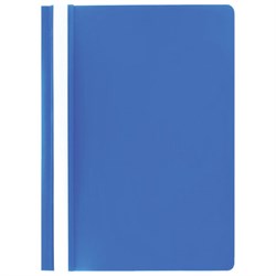 Скоросшиватель пластиковый STAFF, А4, 100/120 мкм, голубой, 229236 - фото 11066575