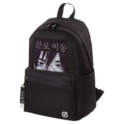 Рюкзак BRAUBERG FASHION CITY, универсальный, карман-антивор, "Anime View", черный, 44х31х16 см, 229964 - фото 11069629