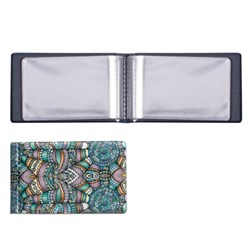 Визитница однорядная на 28 визитных, дисконтных или кредитных карт, "Платок", ДПС, 2054.Т11 - фото 11072508