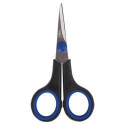 Ножницы для хобби и рукоделия ОСТРОВ СОКРОВИЩ 120 мм, 3-х сторонняя заточка, черно-синие, 237104 - фото 11076355