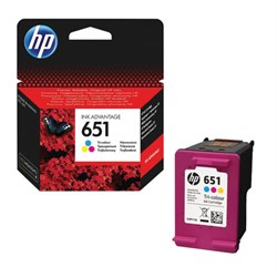 Картридж струйный HP (С2P11AE) Ink Advantage 5575/5645/OfficeJet 202, №651, цветной, оригинальный, ресурс 300 стр., C2P11AE - фото 11088991