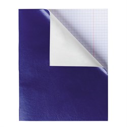Тетрадь бумвинил, А5, 48 л., скоба, офсет №1, клетка, с полями, Синий, HATBER, 012838, 48Т5бвВ1 - фото 11093257