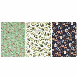 Тетради 40 л. в клетку обложка SoftTouch, НАБОР 3 шт., бежевая бумага 70 г/м2, сшивка, А5 (147х210 мм), PATTERN, BRAUBERG, 403792 - фото 11096060