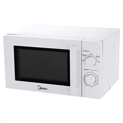 Микроволновая печь MIDEA MM720CY6-W объем 20 л, мощность 700 Вт, механическое управление, белая - фото 11102851
