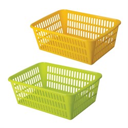 Корзинка 8 литров универсальная, 12,5х25х36 см, для хранения, пластик, ассорти, 333, 433330065 - фото 11110074