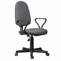 Кресло "Prestige", с подлокотниками, серое - фото 11112347