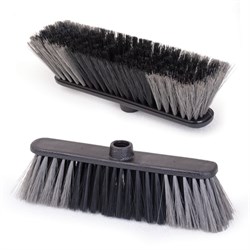 Щетка для уборки, ширина 27 см, щетина 7 см (двуцветная), пластик, еврорезьба, IDEA "Стандарт", М 5101 - фото 11121409