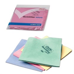 Салфетка микроволоконная VILEDA "МикронКвик", КОМПЛЕКТ 5 шт., микроволокно, красные, 38х40 см, 170636 - фото 11122703