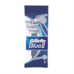 Бритвы одноразовые КОМПЛЕКТ 5 шт., GILLETTE (Жиллет) BLUE 2, для мужчин - фото 11123213