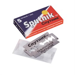 Сменные лезвия для безопасных бритв SPUTNIK (Спутник) "Stainless", 5 шт. - фото 11123294