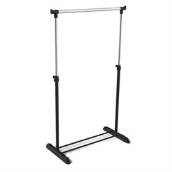 Вешалка для плечиков SHT-WR4340, 1615х860х440 мм, пластик/металл, черная/хром - фото 11123748