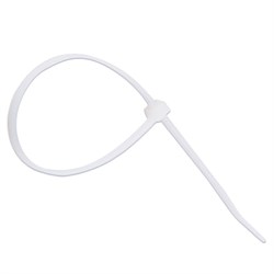 Хомуты (стяжки) нейлоновые, 2,5 мм х 200 мм, комплект 100 шт., REXANT, белые, европодвес, 07-0200-4 - фото 11124343
