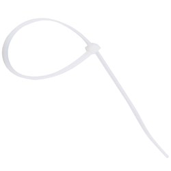 Хомуты (стяжки), нейлоновые, 3,6 мм х 250 мм, комплект 100 шт., белые, европодвес, 57-0250 - фото 11124346
