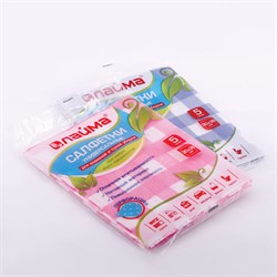 Салфетки ВИСКОЗНЫЕ универсальные MEGA, 30х38 см, КОМПЛЕКТ 5 шт., 75 г/м2, с ПЕРФОРАЦИЕЙ, LAIMA, К4123, 605483 - фото 11126735