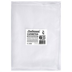 Салфетки ВАФЕЛЬНЫЕ отбеленные, 45х60 см, плотность 110 (±10) г/м2, КОМПЛЕКТ 10 шт., ЛЮБАША, 606633 - фото 11130639