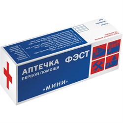 Аптечка первой помощи индивидуальная ФЭСТ, футляр полистирол, № 6, 1077 - фото 11132590