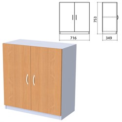 Шкаф закрытый "Бюджет", 716х349х753мм, груша ароза (КОМПЛЕКТ) - фото 11148804