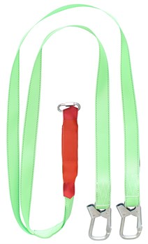 Строп аАд+Кс (лента) двойной с амортизатором 2 монт.+1 соед.кар. 1,5м - фото 11172151