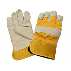 Перчатки кожаные(иск.) комбинированные - фото 11174995