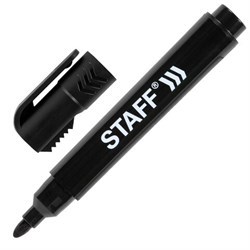Маркер перманентный с колпачком для вскрытия коробок STAFF "Basic" LOGISTIC PM-150, ЧЕРНЫЙ, 3 мм, 152201 - фото 11204333