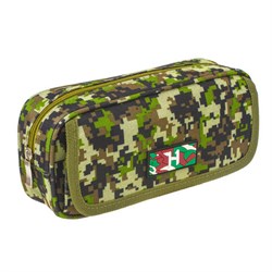 Пенал BRAUBERG для мальчиков, 1 отделение, органайзер, мягкий, "Military", зеленый, 21х5х9 см, 228990 - фото 11209315