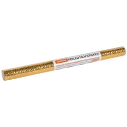 Самоклеящаяся пленка, алюминиевая фольга защитная для кухни/дома, 0,6х3 м, золото, узор, DASWERK (ДАСВЕРК), 607847 - фото 11223122