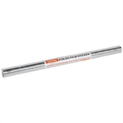 Самоклеящаяся пленка, алюминиевая фольга защитная для кухни/дома, 0,6х3 м, серебро, цветы, DASWERK (ДАСВЕРК), 607849 - фото 11223149