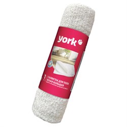 Тряпка для мытья пола 60х80 см, плотность 260 г/м2, ХПП, белая в рулоне, YORK, 22230 - фото 11224418