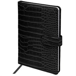 Еженедельник недатированный А5 145х215 мм, BRAUBERG "Party", под кожу, 64 л., антрацитовый, 114472 - фото 11267470